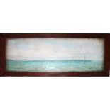 'Panorama of coastline' Maker unknown (11 1/8 x 4 1/4 x 5/8 inches) 'Panorama of coastline' Maker