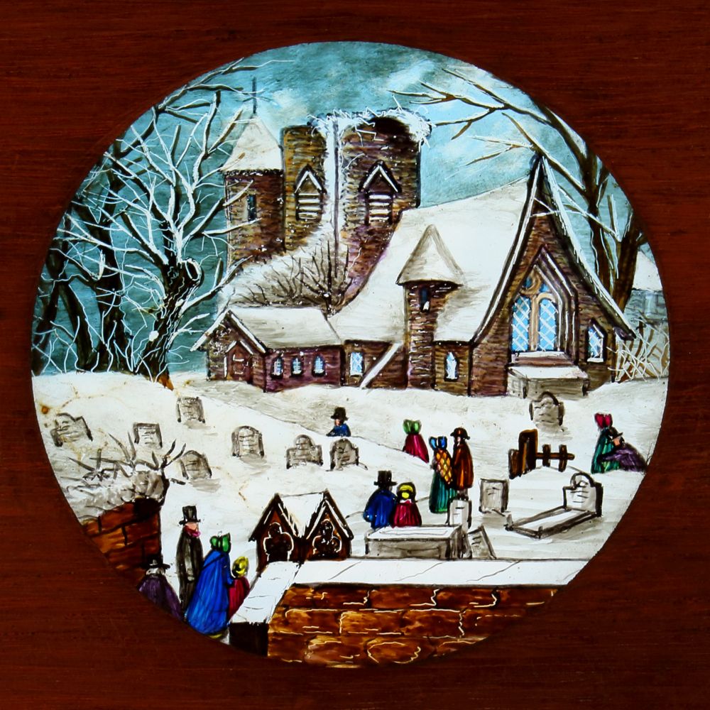 'Cottages in snow' J. - Image 2 of 4