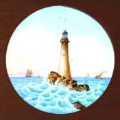 Slide 70, 'Eddystone Lighthouse' W.E. & F. Newton, London (61/2 x 4 x 3/8 inches) 'Needles Rocks' [