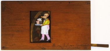 Pull-lever slide with hidden mechanism - 'Man and pig's heads change places' Carpenter & Westley,