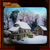 'Cottages in snow' J.