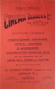 WITHDRAWN LOT 'Illustrated catalogue of cinematograph machinery,