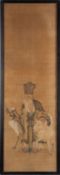 A Japanese scroll painting, of Jurojin,