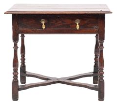 An early 18th-century oak and elm rectan