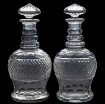 A pair of 19th Century decanters.