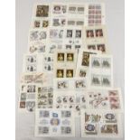 A collection of mint condition pane and blocks of stamps from Czechoslovakia.