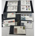 2 black albums containing approx. 65 assorted vintage first day covers.