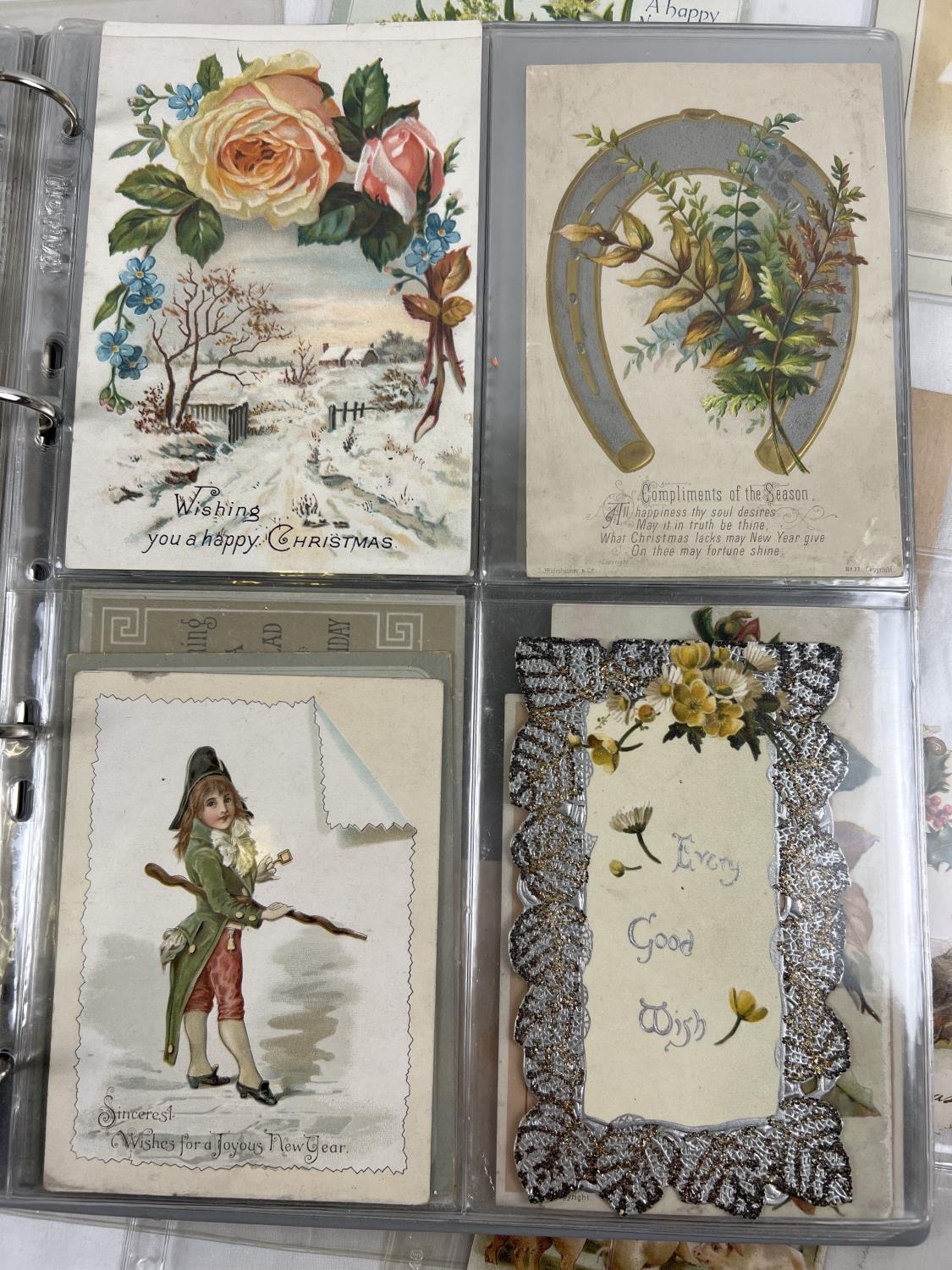 An album containing 88 assorted Victorian & Edwardian greetings cards. In varying styles, sizes - Image 3 of 5