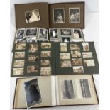4 assorted vintage 1930's photograph albums containing a quantity of assorted black & white photos.