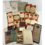 A collection of assorted vintage maps, to include 17 Ordnance Survey Maps. Lot also includes