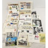 A box of 140+ assorted First day covers, PHQ cards and Philart first day issue philatelic