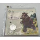 A 2019 Brilliant Uncirculated 50p coin - Celebrating 20 years The Gruffalo, by The Royal Mint. In