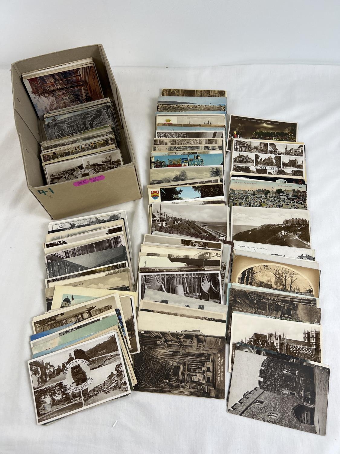 Ex Dealers Stock - approx. 400 assorted Edwardian & vintage British postcards from various