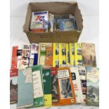 A box of assorted vintage maps and travel brochures & leaflets. To include petroleum company maps: