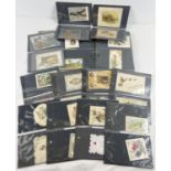 A small album containing 113 assorted Victorian & Edwardian greetings cards. To include Christmas,