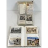 2 vintage postcard albums of assorted Edwardian & vintage greetings, sweetheart and postcards.
