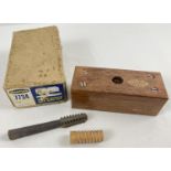 A vintage W. Marples & Sons No. 7734 Wood screw box and tap. In excellent light used condition.