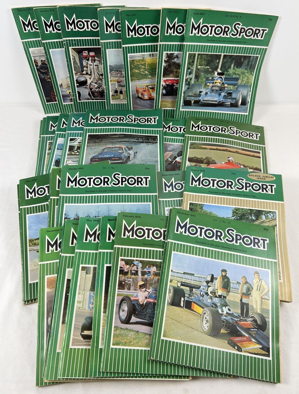 37 assorted 1960's & 70's issues of Motorsport magazine, to include Golden Anniversary edition.