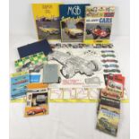 A collection of assorted vintage car & motoring books and ephemera. To include I-Spy and Observer'