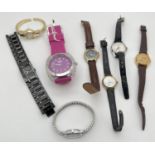 7 vintage and modern wristwatches in various styles and conditions. To include examples by Storm,