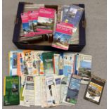 A large quantity of vintage Ordnace Survey maps and travel maps to include examples by Landranger