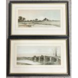 2 "Gems Of Scenery" vintage coloured lithographs by Albert Bowers, produced by Raphael Tuck &