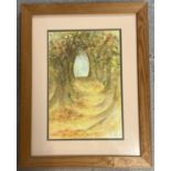 A framed and glazed watercolour of autumnal trees by Jayne Gaze, dated 1999. Signed to bottom right.