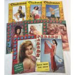 8 vintage 1960's glamour/pin-up magazines, to include Parade and Clubman.