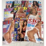 10 issues of Club International, adult erotic magazine from Paul Raymond. All from volumes 23 &