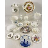 A box of assorted quality ceramics to include Coalport 'Countryware', Wedgwood 'Clementine' and '