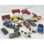 A box of assorted vintage Corgi diecast vehicles. To include Corgi Major Chipperfields Circus