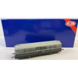A boxed Heljan Railbus - Waldon to Witham E79963 in dark green with small yellow panels. #8702 -