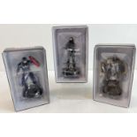 3 Marvel movie figures by Eaglemoss, as new & boxed. Comprising Captain America, Winter Soldier