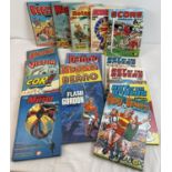 A collection of 17 assorted vintage annuals. To include: Roy of the Rovers, Score, Flash Gordon,