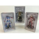 3 Marvel movie figures by Eaglemoss, as new & boxed. Comprising Iron Patriot, The Mandarin and