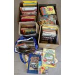 A large quantity of assorted vintage children's books and annuals. To include Beano, Dennis the