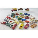 36 assorted Matchbox diecast vehicles, in play worn condition. To include Superfast, Rola-Matics,