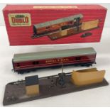 A vintage Hornby Dublo OO gauge 2400 T.P.O Mail Van Set - not complete. In original box, some wear