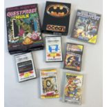 8 assorted vintage late 1980's ZX Spectrum 48K games in original cases/boxes. Comprising: Questprobe