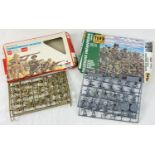 2 boxed vintage 1/72 scale WWII model soldier kits. Commonwealth Infantry #231 from Esci and