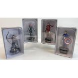 4 Marvel Avengers figures by Eaglemoss, as new & boxed. Comprising Captain America, Iron Man,