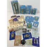 A quantity of new in original packaging dolls house lights, lighting accessories, wooden