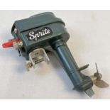 A Keilkraft "Sprite" electric outboard motor for model boats. In a vintage James R Ogden, Court