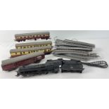 A box of assorted vintage Triang model railway trains, track and coaches. To include Princess