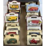 25 boxed model diecast advertising vehicles by Lledo. To include Brasso, Kodak, Hornby Railway,