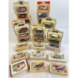 25 boxed advertising diecast model vehicles by Lledo. To include Corona Drinks, Branston Pickle,