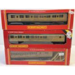 3 boxed Hornby Railways 00 gauge LNER coaches. R448 - Sleeping car, R449 - Clerestory Brake Coach