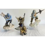 3 Royal Doulton Enchantica fantasy figurines to include limited edition "Bogra" sculpted by Joseph