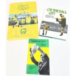 3 Norwich City FC books. Canary Citizens Centenary Edition from Jarrold Publishing 2002; On The Ball