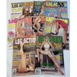 9 issues of Leg Action US adult erotic magazine from the late 1990's and 2000's. To include